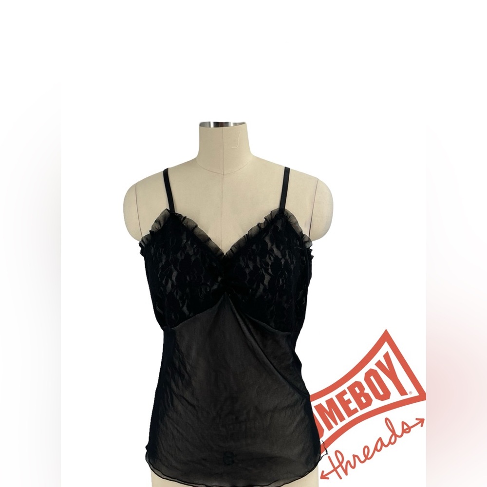 Amethyst Jeans Elegant Black and Gray Top